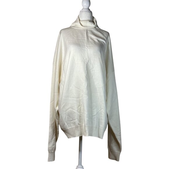 Fear of God Eternal Merino Wool Turtleneck in Cream XX-Large/2X New Unisex Top - Picture 8 of 14